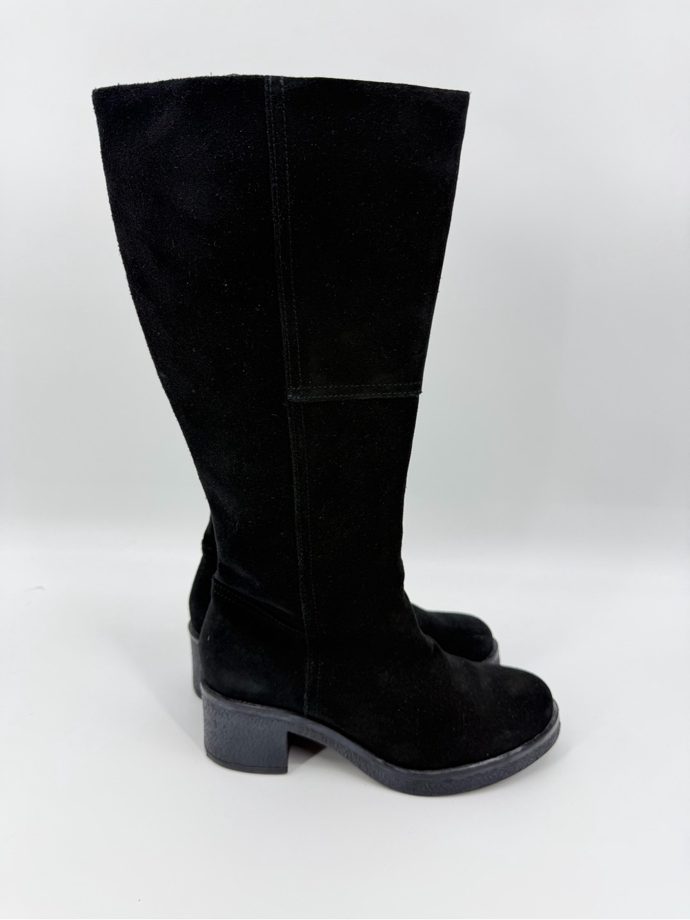 Blondo Lana Waterproof Knee-High Boot Suede Leather Black Size 7.5